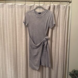 Rails acid wash tee shirt dress